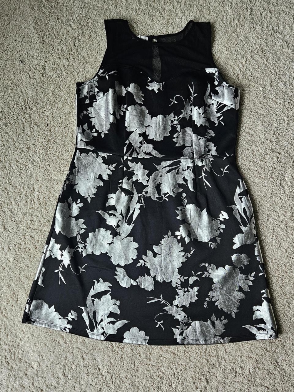 Maurices Black And Silver Dress